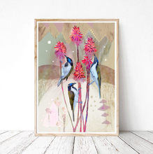 Load image into Gallery viewer, &quot;blue faced honeyeaters&quot; print
